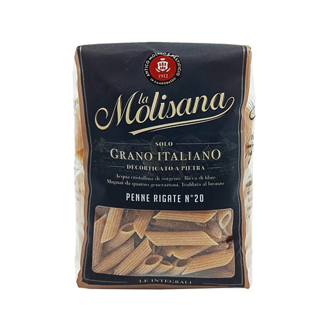 La Molisana N°20 Penne Régate Intégrale Pâte 500 G - Lot De 6