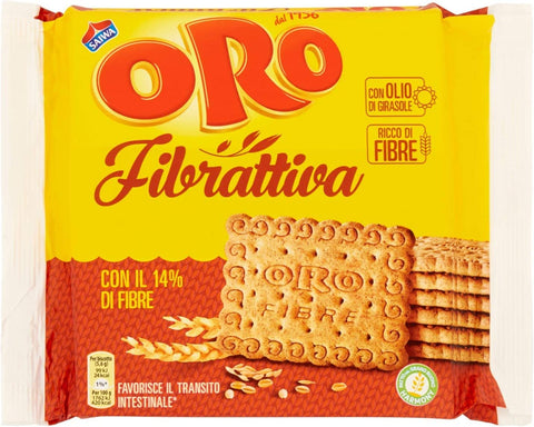 6 X Oro Saiwa Fibrattiva 400 G Italienne Active Cookies Cookies Cookies