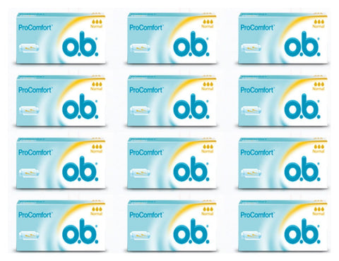 Lot De 12 Tampons O.B. Normal Proconfort 16 Pièces