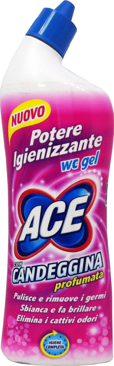 12 X Ace Nettoyant Wc Gel Avec Javel Parfumée 700 Ml