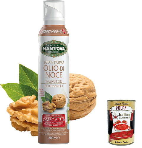Lot De 6 Sprayleggero Olo Di Noce 200 Ml - Huile Nutraceutique En Spray - Santé Et Bien-Être - 100 % Naturel, 100 % Léger, 100 % Facile + Italian Gourmet Polpa 400 G