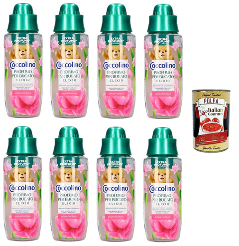 Coccolino Profumatore Bucato Prima Fioritura Parfum De Linge Avant Floraison 8 X 342 Ml + Italian Gourmet Polpa 400 G