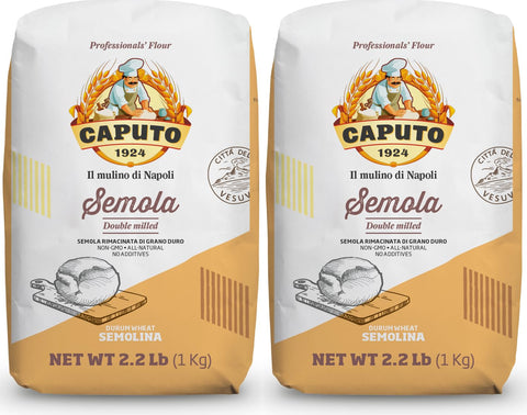 Antimo Caputo 00 Semola (Semolina Flour) - 2 Pack, 1 Kg