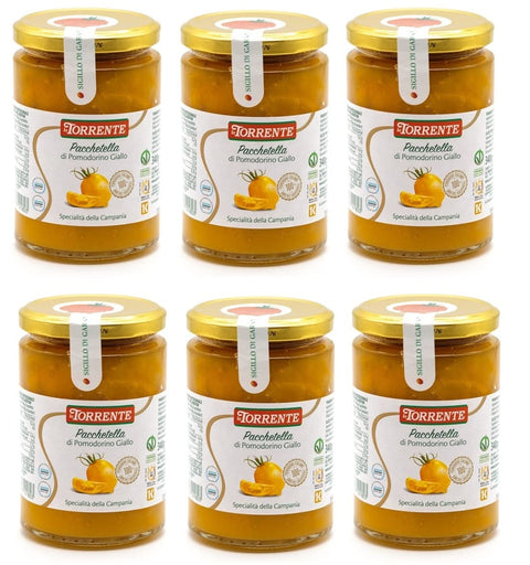 La Torrente Pacchetella Di Pomodorino Giallo Lot De 6 Pots De Tomate Jaune Campanie 100 % Tomate Italienne 340 G