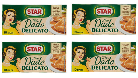 Star: « Il Mio Dado Delicato » Lot De 4 Boîtes De 10 Cubes À Goût, 10 G Par Cube