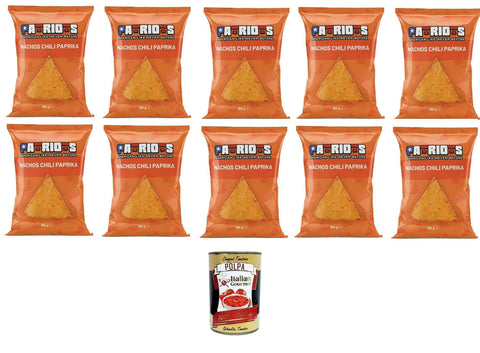 Patriots Nachos Chili Paprika, Paprika Nachos 10 X 60 G + Italian Gourmet Polpa 400 G