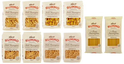 Rummo Pasta Maccheroncelli Lot De 10 Paquets De Test Pour Pâtes Italiennes À Base De Semoule De Blé Dur, Pâtes Italiennes À Base De Semoule De Blé Dur 500 G