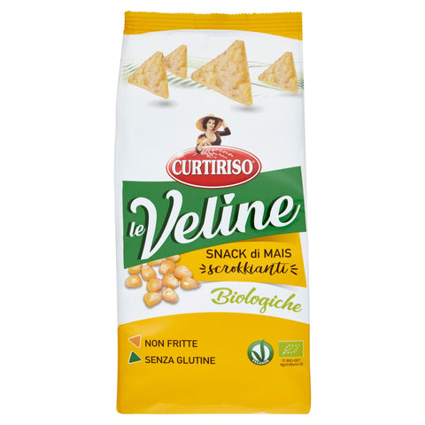 Curtiriso Le Veline Snack Di Maïs Scrokkinati Biologico Collations De Maïs Bio 100 G