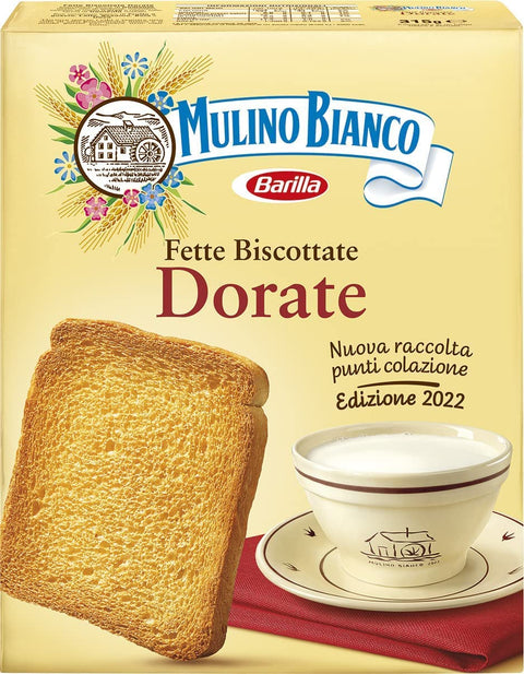 3 X Mulino Bianco Graisses Biscottate Le Dorate Biscottate Biscotte Biscotte Pain Cuit Au Four 315 G