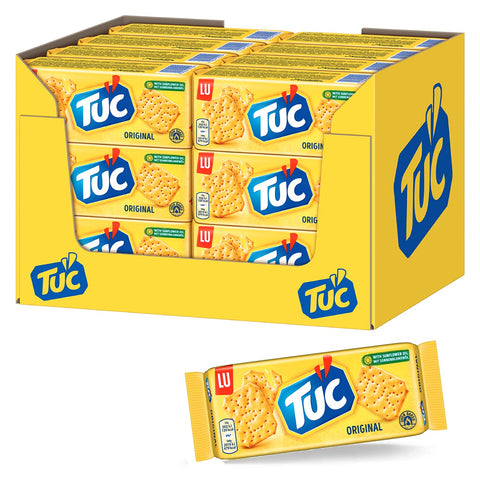 Tuc Original 100g - Snacks Salés Fins - Pack De 24 Sachets