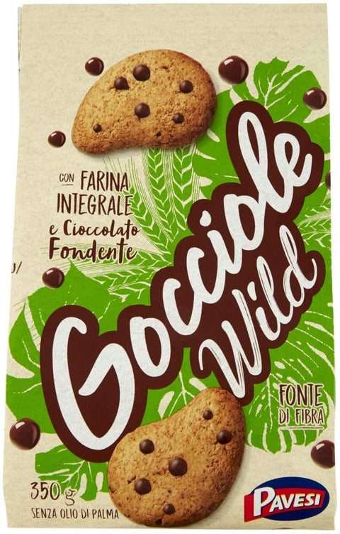 Pavesi Biscotti Gocciole Wild Con Gocce Di Cioccolato 6 Pezzi Da 330 Grammi