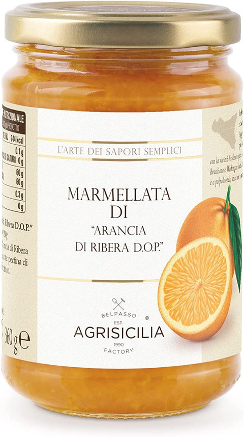 Agrisicilia Marmellata Di Arancia Di Ribera Dop - Ribera Dop - Confiture D'orange 6 X 360 G