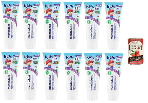 Mentadent Dentifricio Kids 0-6 Anni Dentifrice Pour Enfants 12 X 75 Ml + Italian Gourmet Polpa 400 G