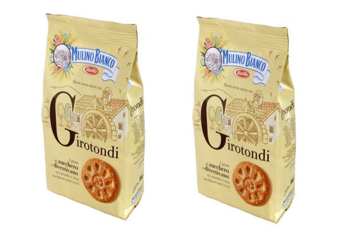 Mulino Bianco: Girotondi Lot De 2 Sablés Avec Grains De Canne À Sucre 350 G