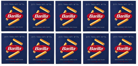 Lot De 10 Bâtonnets Ziti Tagliati No. 74 Italiens Pâtes 500 G