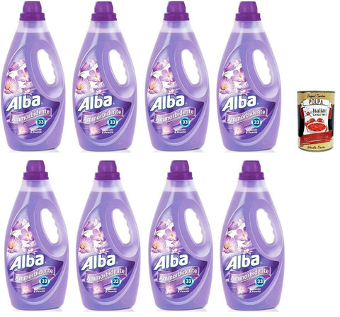 Alba Ammorbidente, Adoucissant Lavande Et Pivoine, 33 Lavages, 8 X 1850 Ml + Italian Gourmet Polpa 400 G