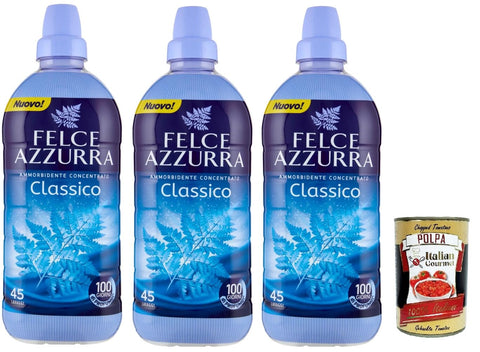Felce Azzurra Ammorbidente Concentrato Classico Adoucissant Concentré Classic 3 X 900 Ml + Italian Gourmet Polpa 400 G