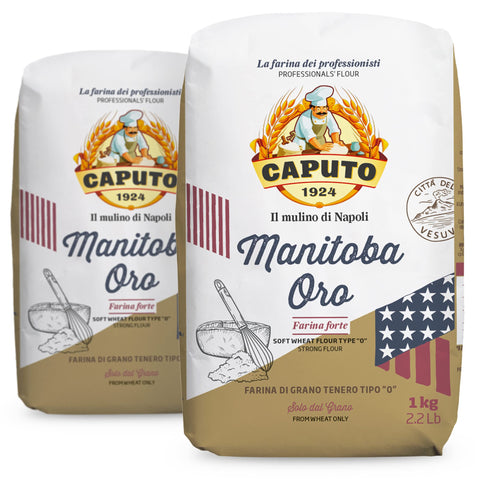 Farine Manitoba Oro Caputo Type 0-2 Kilos (Pack 2 X 1 Kg) - La Farine N°1 En Italie