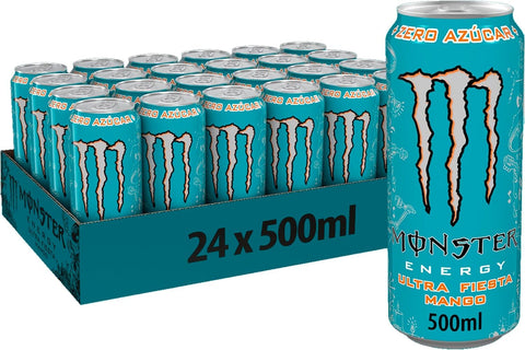 Monster Ultra Fiesta Sans Sucre 24x500ml (Pack 24 Canettes)
