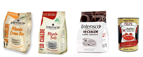 Intenso Kit De Test Crema Piu Espresso, Classico, Forte 36 X 10 Dosettes De Café Ese 44 Mm + Italian Gourmet Polpa 400 G