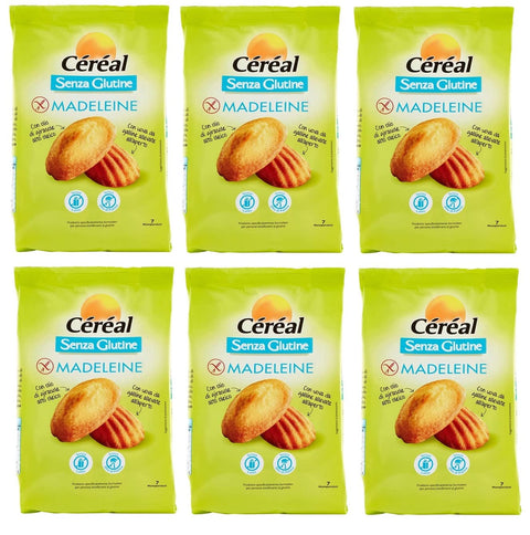Céréal Madeleine Senza Lot De 6 Sachets Sans Gluten 200 G Sans Huile De Palme Sans Lait