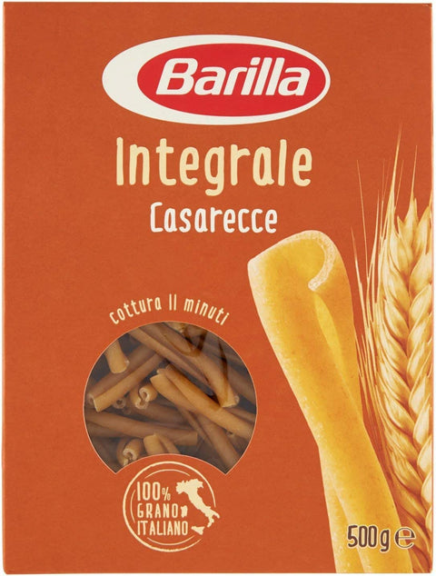 Lot De 10 Pâtes Barilla Casarecce Integrali Grains Entiers Italiens Nouilles 500 G