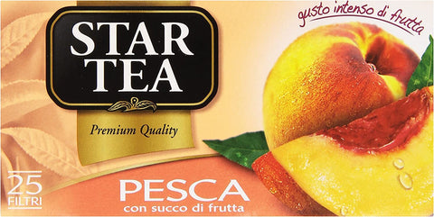 Star The Pesca Tè Tea Box 25 Sachets De Thé Pêche 37,5 G Thé Noir