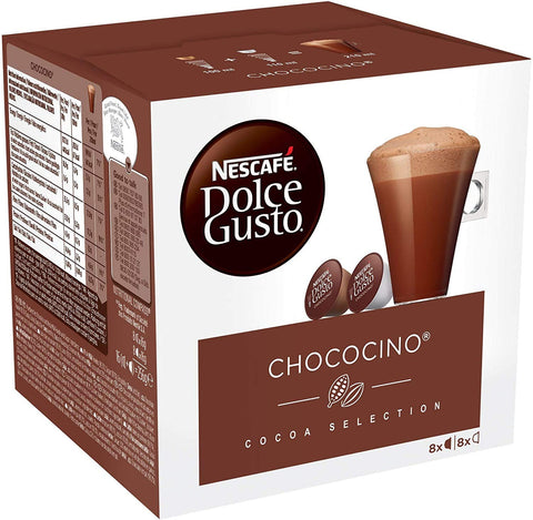 Nestlé Nescafé Dolce Gusto Capsule Chococino Cocoa Selection Lot De 16 Capsules De Chocolat Avec Vanille Et Mousse De Lait Crémeuse