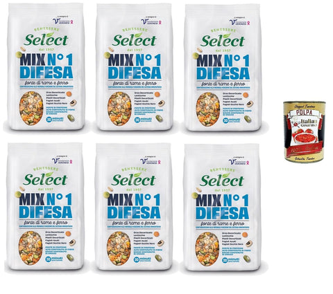 Select Mix N.1 Difesa Source Pour Cuivre Et Fer 6 X 300 G + Italian Gourmet Polpa 400 G