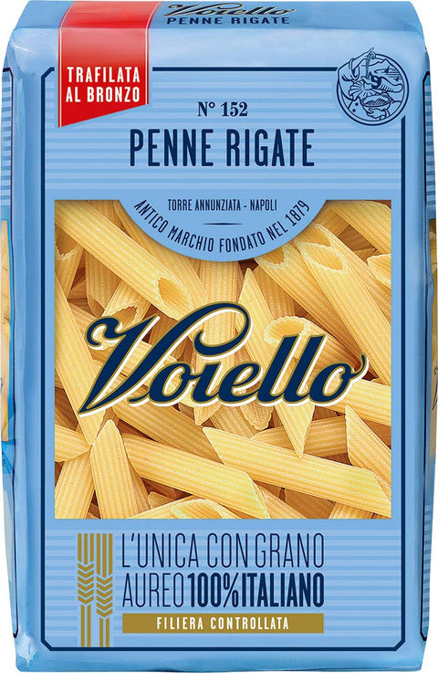 Voiello Voiello Pasta Penne Rigate 18 Paquet De 500 Grammes / Qualité Premium D'italie / Riche En Protéines. 0.50 Kg 500.00 Ml