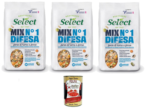 Select Mix N.1 Difesa Source Pour Cuivre Et Fer 3 X 300 G + Italian Gourmet Polpa 400 G