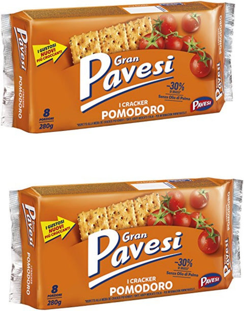 Gran Pavesi: « I Craker Pomodoro » – 280 G, Lot De 2