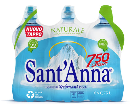 Sant'anna Sport Eau Minérale – 6 Bouteilles De 750 Ml