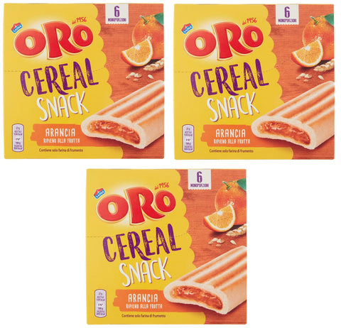 Oro Saiwa Cereal Snack Arancia Cereal Biscuits À Céréales Avec Garniture Orange 162 G