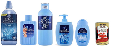 Paglieri Felce Azzurra Set De 5 Assouplissants Pour Salle De Bain Parfum Classico + Italian Gourmet Polpa 400 G