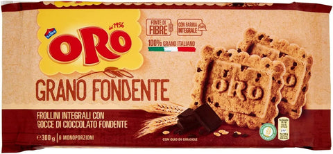 6 X Oro Saiwa Grano Fondente Pain De Blé Entier Avec Gouttes De Chocolat 300 G