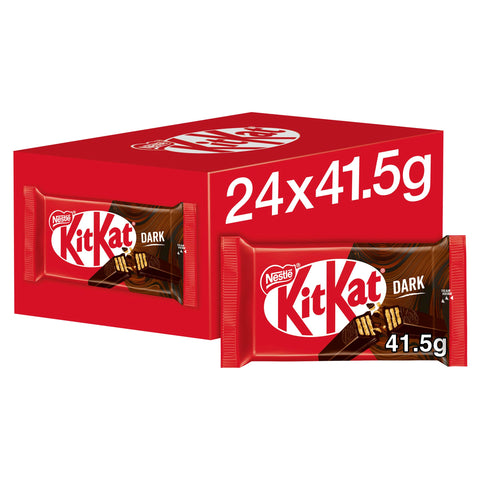 Kit Cat 4 Doigts 70 % Barre Chocolate Foncé 24 X 41,5 G