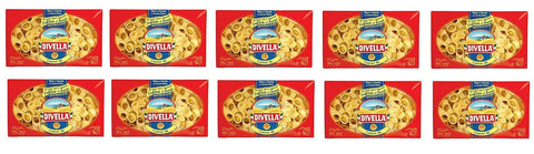 Lot De 10 Pâtes Divella 100 % Italiennes N°46 Calamari 500 G