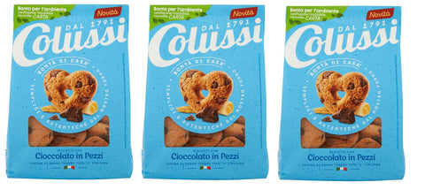 Colussi Biscotti Frollino Con Cioccolato Dans Des Biscuits Au Beurre Pezzi Avec Pépites De Chocolat 300 G