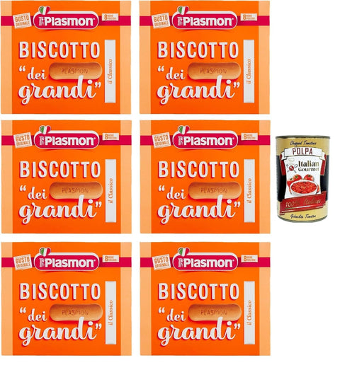 Plasmon Il Biscotto Dei Grandi 6x 300g + Italian Gourmet Polpa 400g