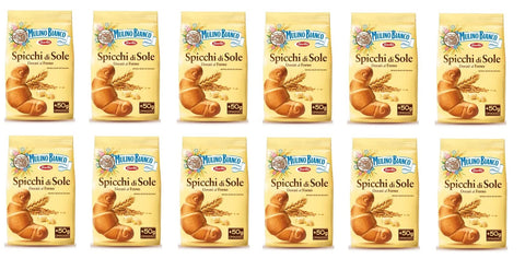 Mulino Bianco Lot De 12 Biscuits Spicchi Di Sole 350 G Italie Biscuits Cookies Gâteaux