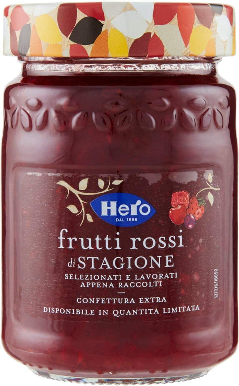 Hero Fruits Rouges Dans La Saison Confiture De Confiture De Pain À Tartiner Italie 350g