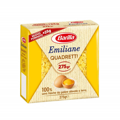 Barilla Emiliane Quadretti All'uovo N. 115 Pâtes Avec Œuf 275 G