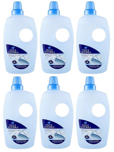 Felce Azzurra Acqua Profumata Per Ferro Da Stiro Lot De 6 Flacons D'eau Parfumée Pour Fer À Repasser 1000 Ml