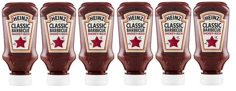 Heinz Salsa Classic Lot De 6 Sauces Pour Barbecue Smoky & Rich Bbq 260 G Idéal Pour Griller Et Préparer Des Pommes De Terre