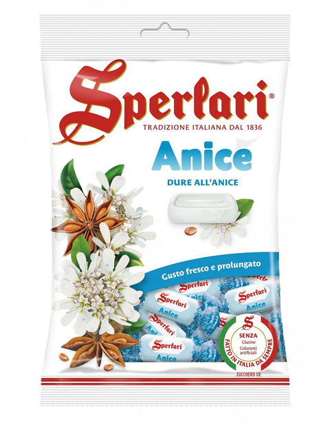 Sperlari - Bonbons Durs À L'anis, Emballés Individuellement - 18 Sachets De 200 G