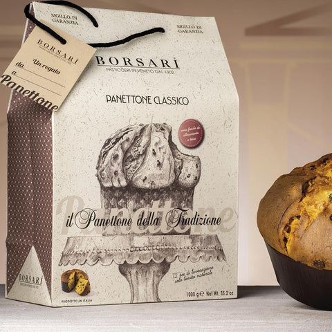 3x Borsari Panettone classique en sachet de 1 kg