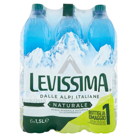 Levissima Eau Minérale Naturelle Oligominérale, 6 X 1,5 L
