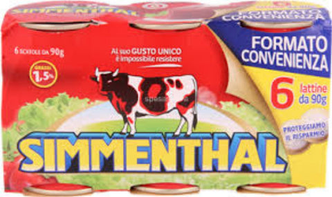 Simmenthal: « Piatto Pronto Di Carni Bovine In Gelatina Vegetale » Lot De 6 Assiettes À Viande En Gelée Végétale 90 G