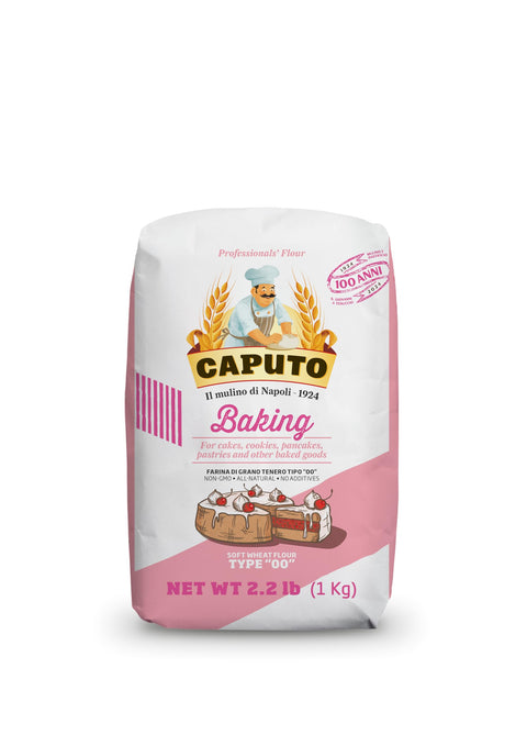 Antimo Caputo Baking (Pasticceria Pastry) 00 Farine Sac De 1 Kg – Pour Desserts Et Sablés – En Provenance D'italie Type 00 Blé (Lot De 4)